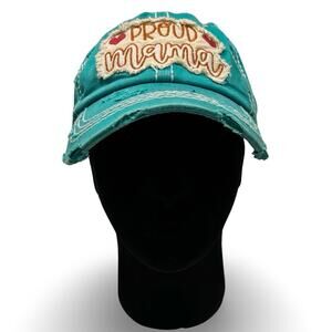 Kbethos Vintage Proud Mama Baseball Cap OS Distressed Graphic Hat Adjustable